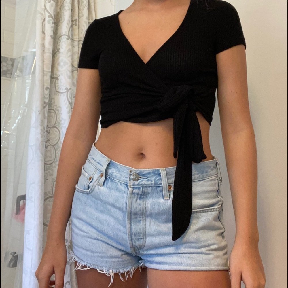 Urban outfitters black wrap around never worn